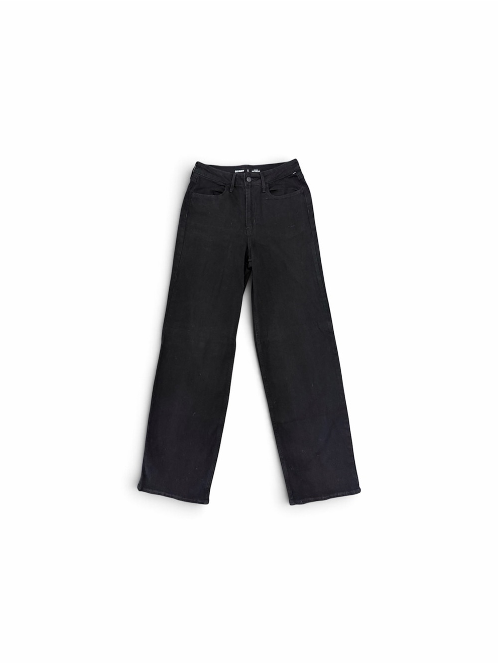 Old Navy Black Denim Wow Wide Leg  High-Rise Jeans for Women size 6 Tall